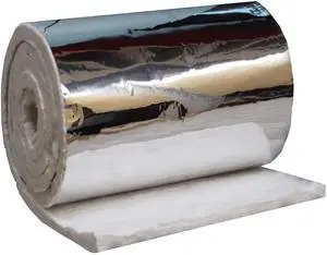 Ceramic Fiber Blanket with Aluminum Foil Facing, 8# Density, 1" x 24" x 12.5', 2400F, High Temperature Insulation Blanket for Stove Furnace Forge Kiln Fireplace Welding Soldering HVAC Ceramic Fiber Blanket with Aluminum Foil Facing, 8# Density, 1" x 24" x 12.5', 2400F, High Temperature Insulation Blanket for Stove Furnace Forge Kiln Fireplace Welding Soldering HVAC