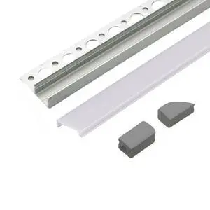UniTile12 Tile Edge LED Strip Light Channel 180 Degree Aluminum Profile for Recessed Accent Lighting Heat Sink Design for Flat Tiled Surfaces Showers Kitchens Bathrooms (1828mm (72")) UniTile12 Tile Edge LED Strip Light Channel 180 Degree Aluminum Profile for Recessed Accent Lighting Heat Sink Design for Flat Tiled Surfaces Showers Kitchens Bathrooms (1828mm (72"))