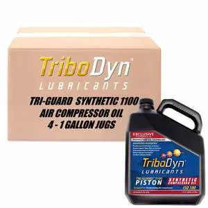 8,000-Hour Full Synthetic Non Detergent Air Compressor Oil - TRI-Guard 1100, ISO 100, SAE 30 Piston Compressors- 4-1 Gallon Jugs (4 Gallon Case) 8,000-Hour Full Synthetic Non Detergent Air Compressor Oil - TRI-Guard 1100, ISO 100, SAE 30 Piston Compressors- 4-1 Gallon Jugs (4 Gallon Case)