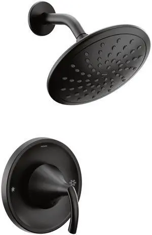 T2842EPBL Glyde Shower Only System with Eco-Performance Rainshower Showerhead without Valve, Matte Black T2842EPBL Glyde Shower Only System with Eco-Performance Rainshower Showerhead without Valve, Matte Black