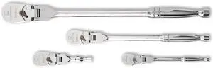4 Piece 1/4", 3/8" & 1/2" Drive 120XP Flex Head Ratchet Set | 81230P 4 Piece 1/4", 3/8" & 1/2" Drive 120XP Flex Head Ratchet Set | 81230P