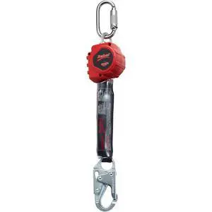 Protecta 3100403 Self Retracting Lifeline Rebel 6' (18M) Web, Steel Snap Hook and Carabiner, Black/Red Protecta 3100403 Self Retracting Lifeline Rebel 6' (18M) Web, Steel Snap Hook and Carabiner, Black/Red