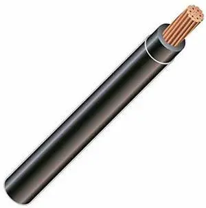 6 AWG 19-Stranded THHN Black Copper Building Wire (200FT Cut) 6 AWG 19-Stranded THHN Black Copper Building Wire (200FT Cut)