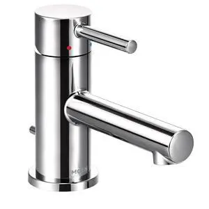 Align Chrome One-Handle Single Hole Low Profile Modern Bathroom Faucet with Drain Assembly, 6191 Align Chrome One-Handle Single Hole Low Profile Modern Bathroom Faucet with Drain Assembly, 6191