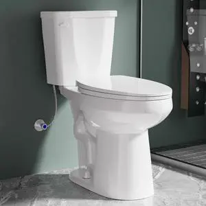 Elongated 19 Inch ADA High White Toilet for Bathroom | Powerful Tornado Flush Single Flush 1.28 GPF, Comfort ADA Bowl Heigh 19 Tall Toilet for Seniors,Two Piece 12 Rough In Elongated 19 Inch ADA High White Toilet for Bathroom | Powerful Tornado Flush Single Flush 1.28 GPF, Comfort ADA Bowl Heigh 19 Tall Toilet for Seniors,Two Piece 12 Rough In