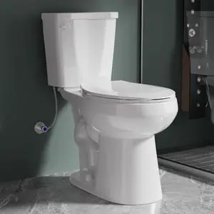 Compact 19 Inch ADA High White Toilet for Bathroom | Powerful Tornado Flush Single Flush 1.28 GPF, Comfort ADA Bowl Heigh 19 Tall Toilet for Seniors,Two Piece 12 Rough In Compact 19 Inch ADA High White Toilet for Bathroom | Powerful Tornado Flush Single Flush 1.28 GPF, Comfort ADA Bowl Heigh 19 Tall Toilet for Seniors,Two Piece 12 Rough In