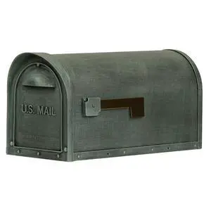 Special Lite Classic Curbside Mailbox - Verde Green Aluminum Mailbox for Post Mount - SCC-1008-VG Special Lite Classic Curbside Mailbox - Verde Green Aluminum Mailbox for Post Mount - SCC-1008-VG