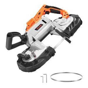 20V Portable Band Saw, 5 in Deep Cut, 360W Cordless Compact Bandsaw with Brushless Motor, Adjustable Speed, for Cutting Metal, Wood, Compatible with Makita Batteries (Bare Tool Only) 20V Portable Band Saw, 5 in Deep Cut, 360W Cordless Compact Bandsaw with Brushless Motor, Adjustable Speed, for Cutting Metal, Wood, Compatible with Makita Batteries (Bare Tool Only)