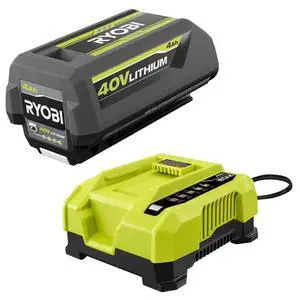40 Volt Lithium-Ion 4.0 Ah Battery and Rapid Charger 40 Volt Lithium-Ion 4.0 Ah Battery and Rapid Charger