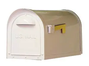 Special Lite Classic Curbside Mailbox - White Aluminum Mailbox for Post Mount - SCC-1008-WH Special Lite Classic Curbside Mailbox - White Aluminum Mailbox for Post Mount - SCC-1008-WH