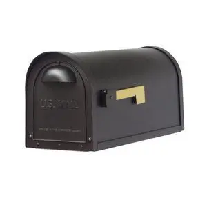 Special Lite Classic Curbside Mailbox - Black Aluminum Mailbox for Post Mount - SCC-1008-BLK Special Lite Classic Curbside Mailbox - Black Aluminum Mailbox for Post Mount - SCC-1008-BLK