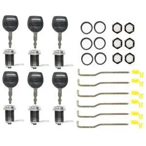 26100388, Set of (6) Replacement Lock & Key Kit for Rotary Latches, Key Code 0006 26100388, Set of (6) Replacement Lock & Key Kit for Rotary Latches, Key Code 0006