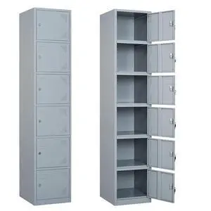 Metal Locker with 6 Doors, Tall Steel Storage Lockers for Employees - 71" Locker Storage Cabinets for School, Gym, Home, Office, Garage (Grey) Metal Locker with 6 Doors, Tall Steel Storage Lockers for Employees - 71" Locker Storage Cabinets for School, Gym, Home, Office, Garage (Grey)