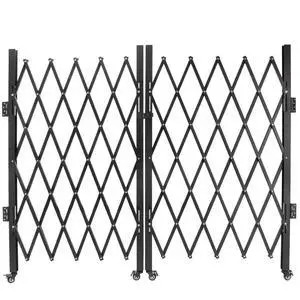 Single Folding Security Gates Accordion Door, 143" W x 62" H Metal Expandable Fence 360Rolling Expanding Outdoor Security Scissor Gate for Courtyards, Garages, Gardens Single Folding Security Gates Accordion Door, 143" W x 62" H Metal Expandable Fence 360Rolling Expanding Outdoor Security Scissor Gate for Courtyards, Garages, Gardens