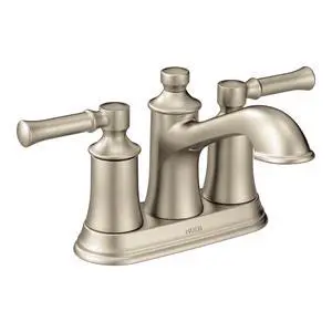 Dartmoor Brushed Nickel Traditional Two Handle Centerset Bathroom Sink Faucet, 6802BN Dartmoor Brushed Nickel Traditional Two Handle Centerset Bathroom Sink Faucet, 6802BN