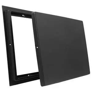 Non-Louvered Crawl Space Access Door 20" H × 32" W UV-Stabilized ABS Plastic, Encapsulation Seal, Surface Mount | (Black) Non-Louvered Crawl Space Access Door 20" H × 32" W UV-Stabilized ABS Plastic, Encapsulation Seal, Surface Mount | (Black)