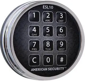0615772 ESL10XL Standard Bolt Electronic Safe Lock (Chrome) 0615772 ESL10XL Standard Bolt Electronic Safe Lock (Chrome)