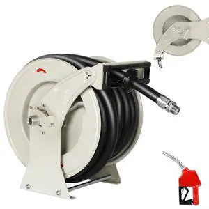 1 Inch Fuel Hose Reel 50ft Retractable Heavy Duty Hose Reel for Diesel Fuel Can Spring Driven Autoswing 300 PSI Fast Pump Fuel Line Hose with Nozzle for Tank Truck Boats Air Vehicle 1 Inch Fuel Hose Reel 50ft Retractable Heavy Duty Hose Reel for Diesel Fuel Can Spring Driven Autoswing 300 PSI Fast Pump Fuel Line Hose with Nozzle for Tank Truck Boats Air Vehicle