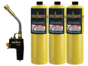 ® DuraCast® Wide Surface Torch - Durable Cast Body Aluminum Construction for Cooking, Heat Shrinking, Metalworking, and Vinyl Wrapping (TS 4500 Torch + 3 MAP PRO Gas Cylinders) ® DuraCast® Wide Surface Torch - Durable Cast Body Aluminum Construction for Cooking, Heat Shrinking, Metalworking, and Vinyl Wrapping (TS 4500 Torch + 3 MAP PRO Gas Cylinders)