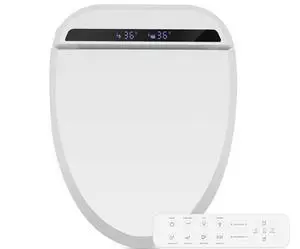 Bidet Toilet Seat, Elongated Toilet Seat Warm Water, Heated Seat Bidet with Remote Control,Self-cleaning Nozzle Temperature Adjustable LED Light, Need Electricity, White Bidet Toilet Seat, Elongated Toilet Seat Warm Water, Heated Seat Bidet with Remote Control,Self-cleaning Nozzle Temperature Adjustable LED Light, Need Electricity, White
