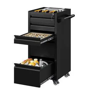 5-Drawer Metal Tool Storage Cabinet with Wheels,Rolling Tool Chest with Drawer and Locking Keys,Heavy Duty Tool Storage Organizer for Garage,Warehouse,Workshop 5-Drawer Metal Tool Storage Cabinet with Wheels,Rolling Tool Chest with Drawer and Locking Keys,Heavy Duty Tool Storage Organizer for Garage,Warehouse,Workshop