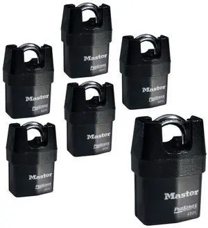 Six (6) High Security Pro Series Padlocks w/ 12 Keys, 6321NKA-6 w/BumpStop Technology Six (6) High Security Pro Series Padlocks w/ 12 Keys, 6321NKA-6 w/BumpStop Technology