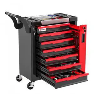 Tool Chest 7-Drawer | Rolling Tool Chest with Wheels/Side Drawer | Drawers Integrated Lockable | Tool Cart/Cabinet with Drawers for Garage Storage,Workshop | Safety Rounded Corner Anti-collision | Red Tool Chest 7-Drawer | Rolling Tool Chest with Wheels/Side Drawer | Drawers Integrated Lockable | Tool Cart/Cabinet with Drawers for Garage Storage,Workshop | Safety Rounded Corner Anti-collision | Red