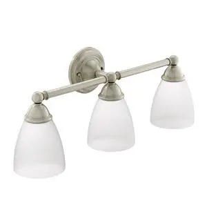 YB2263BN Brantford 3-Light Dual-Mount Bath Bathroom Vanity Fixture with Frosted Glass, Brushed Nickel YB2263BN Brantford 3-Light Dual-Mount Bath Bathroom Vanity Fixture with Frosted Glass, Brushed Nickel