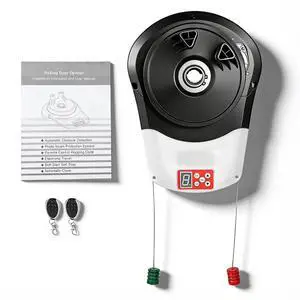 Roll Up Door Opener, 110V Side Mount Garage Door Opener with 800N Motor | 800N Quiet Motor for Garage, Warehouse, Barn, Farm and Shop Roll Up Doors, 55dB Operation, Auto Reverse, 2 Remotes Roll Up Door Opener, 110V Side Mount Garage Door Opener with 800N Motor | 800N Quiet Motor for Garage, Warehouse, Barn, Farm and Shop Roll Up Doors, 55dB Operation, Auto Reverse, 2 Remotes