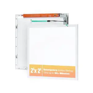 2-Pack 2x2 LED Flat Panel Light with Emergency Battery Backup, 90-Min Emergency Mode at 8W, 20W/30W/40W Wattage Switchable, 3000K/4000K/5000K Selectable, 100-277V, 0-10V Dimmable, UL & ETL 2-Pack 2x2 LED Flat Panel Light with Emergency Battery Backup, 90-Min Emergency Mode at 8W, 20W/30W/40W Wattage Switchable, 3000K/4000K/5000K Selectable, 100-277V, 0-10V Dimmable, UL & ETL