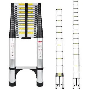 Telescoping Ladder 26.2FT Aluminum Lightweight Extension Ladder 330 Lbs Heavy Duty Non-Slip Feet Portable Folding Ladder Multi-Purpose Collapsible for Home RV Attic Outdoor Use (26.2 FT) Telescoping Ladder 26.2FT Aluminum Lightweight Extension Ladder 330 Lbs Heavy Duty Non-Slip Feet Portable Folding Ladder Multi-Purpose Collapsible for Home RV Attic Outdoor Use (26.2 FT)