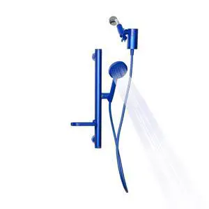 Shower Kit + Filter, Blue - Slide bar, 3 Spray Functions Plus Pause, Extra Long 70 Inch Hose - Easy DIY Installation - High Pressure Performance Shower Kit + Filter, Blue - Slide bar, 3 Spray Functions Plus Pause, Extra Long 70 Inch Hose - Easy DIY Installation - High Pressure Performance