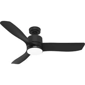52" Bolsa Indoor Ceiling Fan with LED Light, Remote, Matte Black | SureSpeed high velocity airflow, 6-speed DC motor, and 3" downrod support living rooms, bedrooms, offices, or great rooms 52" Bolsa Indoor Ceiling Fan with LED Light, Remote, Matte Black | SureSpeed high velocity airflow, 6-speed DC motor, and 3" downrod support living rooms, bedrooms, offices, or great rooms