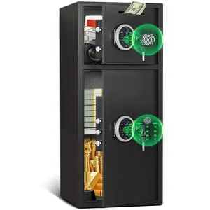 2025 NEW Home Safes Water and Fireproof, 7.0 Cub Extra Large Fingerprint Safe Box with Drop Slot & Backlit Keypad, Money Box with Dual Alarm Sytem & Mute Mode for Home Valuables 2025 NEW Home Safes Water and Fireproof, 7.0 Cub Extra Large Fingerprint Safe Box with Drop Slot & Backlit Keypad, Money Box with Dual Alarm Sytem & Mute Mode for Home Valuables