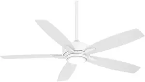 F717L-WHF Kelvyn 52-Inch Ceiling Fan with Integrated CCT LED Light Kit in Flat White Finish F717L-WHF Kelvyn 52-Inch Ceiling Fan with Integrated CCT LED Light Kit in Flat White Finish
