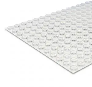 Bumper Specialties Self Adhesive Bumper Feet 0.375" x 0.125" (9.5mm x 3.2mm) Clear Cylindrical Soft Polyurethane Pads for Cabinet Door Sound Dampening, 6,000 Pieces per Box, BS34SD Bumper Specialties Self Adhesive Bumper Feet 0.375" x 0.125" (9.5mm x 3.2mm) Clear Cylindrical Soft Polyurethane Pads for Cabinet Door Sound Dampening, 6,000 Pieces per Box, BS34SD