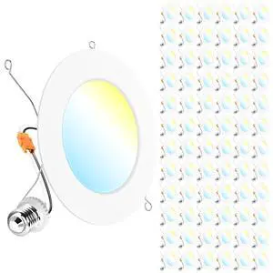 Sunco 72 Pack Retrofit LED Recessed Lighting 6 Inch, Can Lights for Ceiling, 1200 LM, 15W, Selectable CCT 2700K/3000K/4000K/5000K/6000K, Dimmable, Ultra Thin Flat Light Fixture UL Sunco 72 Pack Retrofit LED Recessed Lighting 6 Inch, Can Lights for Ceiling, 1200 LM, 15W, Selectable CCT 2700K/3000K/4000K/5000K/6000K, Dimmable, Ultra Thin Flat Light Fixture UL