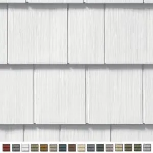 Cedar Impressions Double 7 Inch Straight Edge Perfection Shingle Siding (1/2 Square) Cedar Impressions Double 7 Inch Straight Edge Perfection Shingle Siding (1/2 Square)