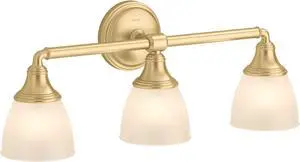 10572-2GL Devonshire Bathroom Vanity Fixture, Wall Sconce Lighting, Position Facing Up or Down, UL Listed, 3, Brushed Modern Brass 10572-2GL Devonshire Bathroom Vanity Fixture, Wall Sconce Lighting, Position Facing Up or Down, UL Listed, 3, Brushed Modern Brass