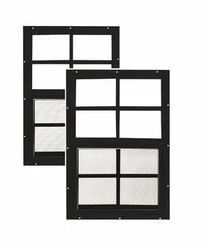 14x21 Shed Windows, Flush Mount Sliding Windows with Tempered Glass & Screens, Black, 2-Pack 14x21 Shed Windows, Flush Mount Sliding Windows with Tempered Glass & Screens, Black, 2-Pack