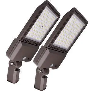2 Pack 300W LED Parking Lot Lights Adjustable Slip Fitter,Outdoor Lighting with Dusk to Dawn,39000LM,IP65 Waterproof,5000K,LED Street Shoebox Pole Lights,110-277V for Commercial Lighting ETL Listed 2 Pack 300W LED Parking Lot Lights Adjustable Slip Fitter,Outdoor Lighting with Dusk to Dawn,39000LM,IP65 Waterproof,5000K,LED Street Shoebox Pole Lights,110-277V for Commercial Lighting ETL Listed