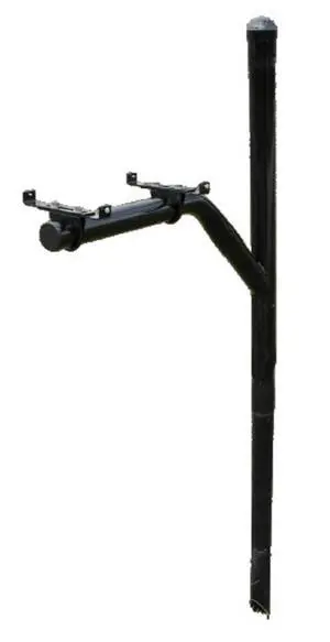 Return-to-Center Swing Away Snowplow Proof Mailbox Post - Black Steel Mailbox Extender (36 Inch) Return-to-Center Swing Away Snowplow Proof Mailbox Post - Black Steel Mailbox Extender (36 Inch)