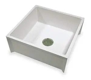 24 in W x 24 in L x 10 in H, Fiberglass, Mop Sink 24 in W x 24 in L x 10 in H, Fiberglass, Mop Sink