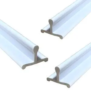 KC Hardware Vinyl Sliding Door Bottom Track, Sliding Door Track Replacement, Screen Door Track Repair, Patio Screen Door Guide - Flat White Vinyl, 72 Inch, Pack of 3 KC Hardware Vinyl Sliding Door Bottom Track, Sliding Door Track Replacement, Screen Door Track Repair, Patio Screen Door Guide - Flat White Vinyl, 72 Inch, Pack of 3