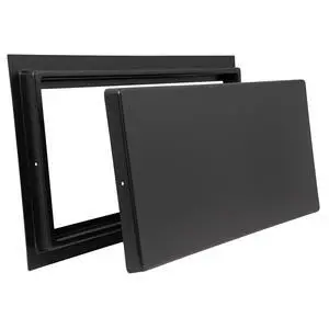 Non-Louvered Crawl Space Access Door 12" H × 32" W UV-Stabilized ABS Plastic, Encapsulation Seal, Surface Mount | (Black) Non-Louvered Crawl Space Access Door 12" H × 32" W UV-Stabilized ABS Plastic, Encapsulation Seal, Surface Mount | (Black)