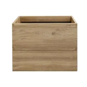 Wall-Mounted Bathroom Vanity with 2 Soft-Close Drawers Moisture-Resistant MDF, Space-Saving Design for Modern Bathrooms (Nature Without Sink, 24) Wall-Mounted Bathroom Vanity with 2 Soft-Close Drawers Moisture-Resistant MDF, Space-Saving Design for Modern Bathrooms (Nature Without Sink, 24)