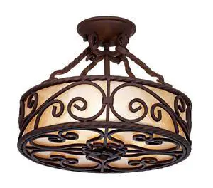 Natural Mica Collection Rustic Ceiling Light Semi-Flush Mount Fixture Deep Walnut Scroll 15" Wide Drum Shade for House Bedroom Hallway Living Room Bathroom Dining Kitchen Natural Mica Collection Rustic Ceiling Light Semi-Flush Mount Fixture Deep Walnut Scroll 15" Wide Drum Shade for House Bedroom Hallway Living Room Bathroom Dining Kitchen