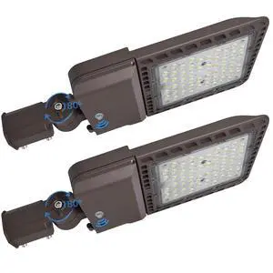 LED Parking Lot Light 200W 28000LM Equivalent to 600W HPS/HID 5000K LED Shoebox Pole Light with Dusk to Dawn Photocell Adjustable Slip Fitter for Barn,Yard,Roadways IP65 110-277V ETL Listed 2PACK LED Parking Lot Light 200W 28000LM Equivalent to 600W HPS/HID 5000K LED Shoebox Pole Light with Dusk to Dawn Photocell Adjustable Slip Fitter for Barn,Yard,Roadways IP65 110-277V ETL Listed 2PACK