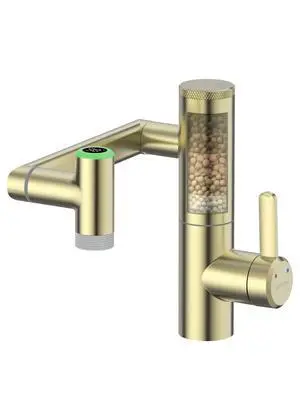 Rotatable Bathroom Faucet with Built-in Filter, Single Hole Sink Faucet with Temperature Display in Fahrenheit, 2 Water Modes, NSF Certified Rotatable Bathroom Faucet with Built-in Filter, Single Hole Sink Faucet with Temperature Display in Fahrenheit, 2 Water Modes, NSF Certified