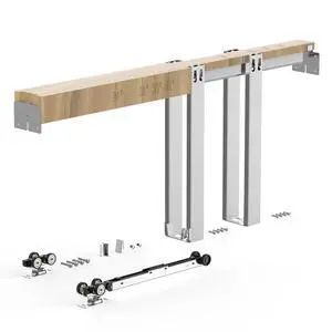 Pocket Door Frame Kit, for 24-32 in Wide 80 in High Door, Pocket Door Kit with Two-Way Soft Close Mechanism, Slide Smoothly Quietly, Easy to Install, Premium Galvanized Steel, for Living Room Pocket Door Frame Kit, for 24-32 in Wide 80 in High Door, Pocket Door Kit with Two-Way Soft Close Mechanism, Slide Smoothly Quietly, Easy to Install, Premium Galvanized Steel, for Living Room
